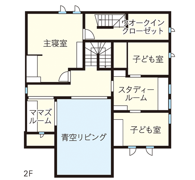 桧家住宅平面図2階