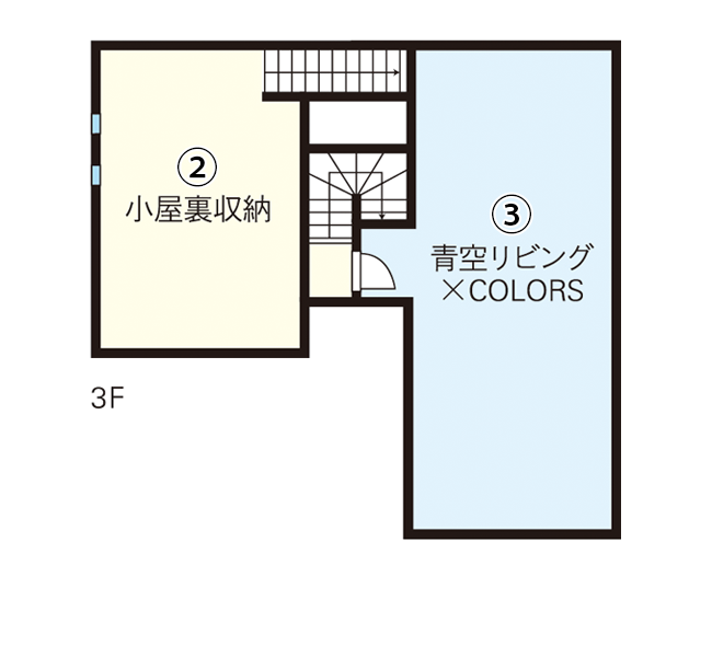 桧家住宅平面図3階