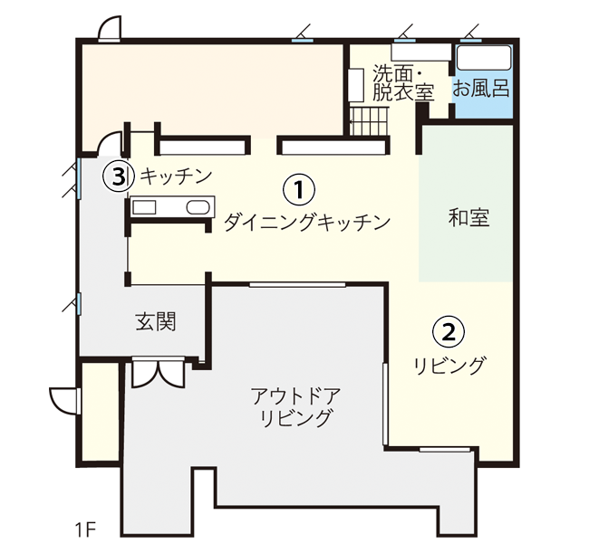 和建設平面図1階