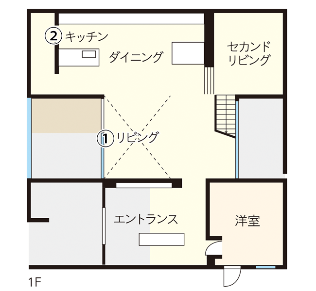 積水ハウス平面図1階