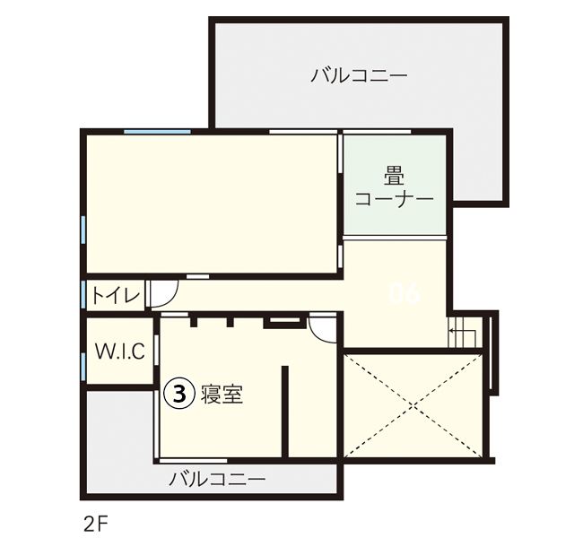 ウッドホーム平面図2階